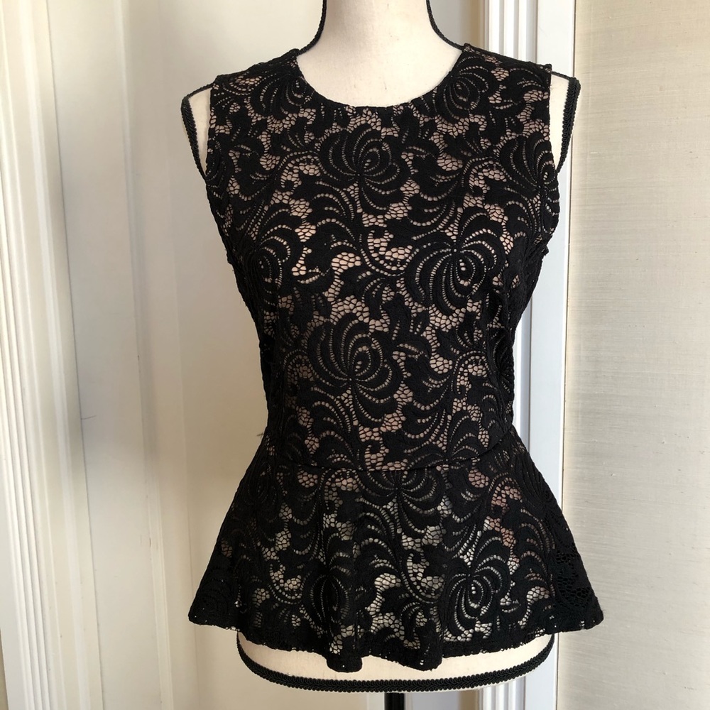 BCBGMAXAZRIA Peplum Top